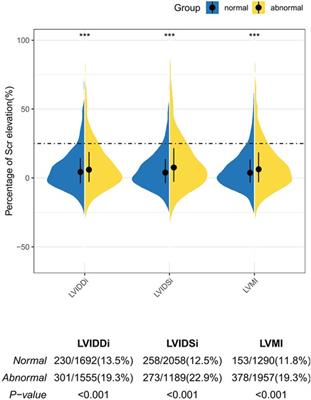 Cardiac remodeling on echocardiogram is related to contrast-associated acute kidney injury after coronary angiography: a cross-section study
